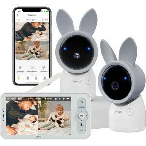 2k Smart Baby Monitor with 2 Cameras