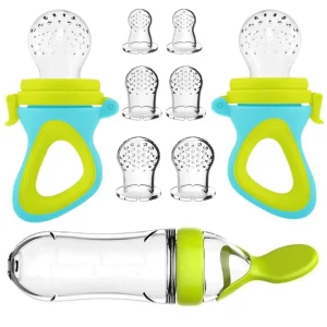 Silicone Baby Squeeze Feeding Bottle