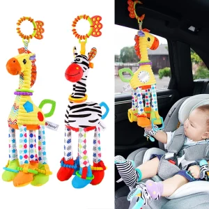 Plush Animal Baby Rattle Teether