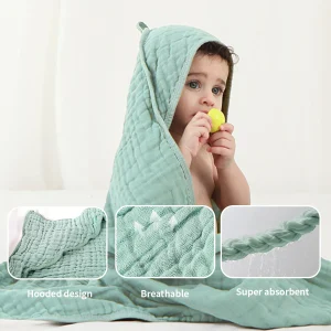 Cotton Baby Hooded Bath Towel