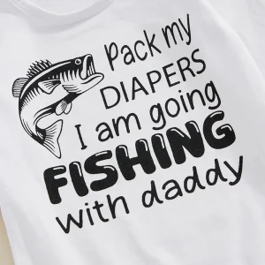 Fishing With Daddy Baby Outfit Set – 3 Pieces