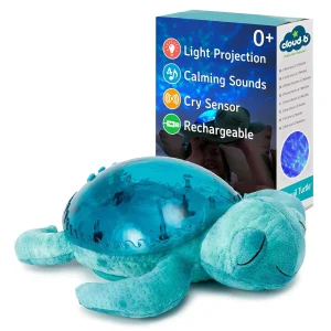 Turtle Aqua Baby Night Light & White Noise Machine